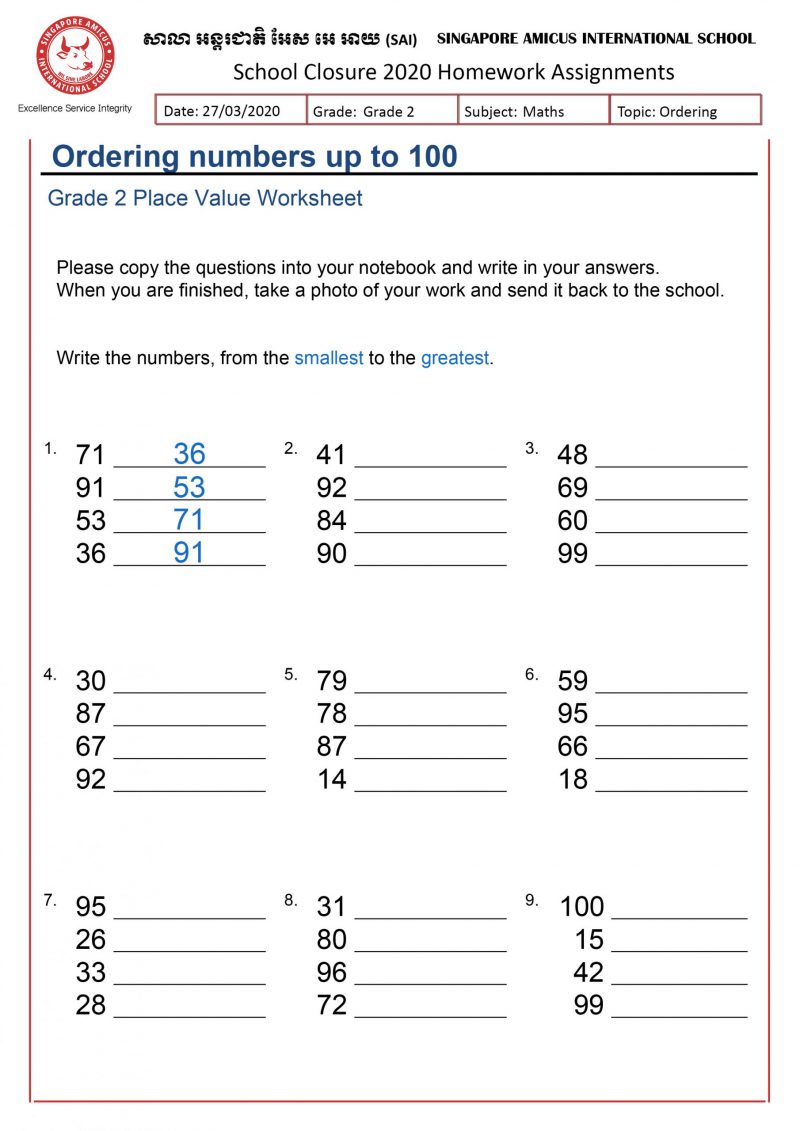 grade 2 english and maths singapore amicus international school